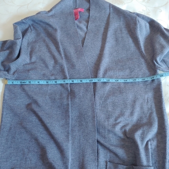 ISAAC Mizrahi Gray Duster Cardigan Size M - Picture 16 of 16